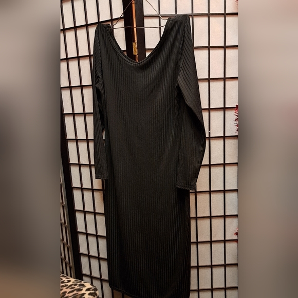 ☆ Black ⚫️❤️Ribbed 😍BodyCon Dress 👗 - Picture 5 of 5